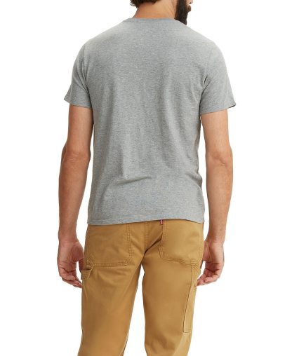 Levi's Men's Classic Pocket Crewneck Short-Sleeve T-Shirt - Chisel Gray Heather