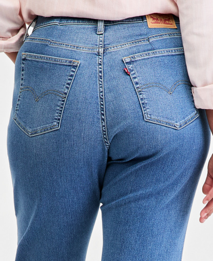 Levi's Trendy Plus Size 721 High-Rise Skinny Jeans - Eternal Indigo