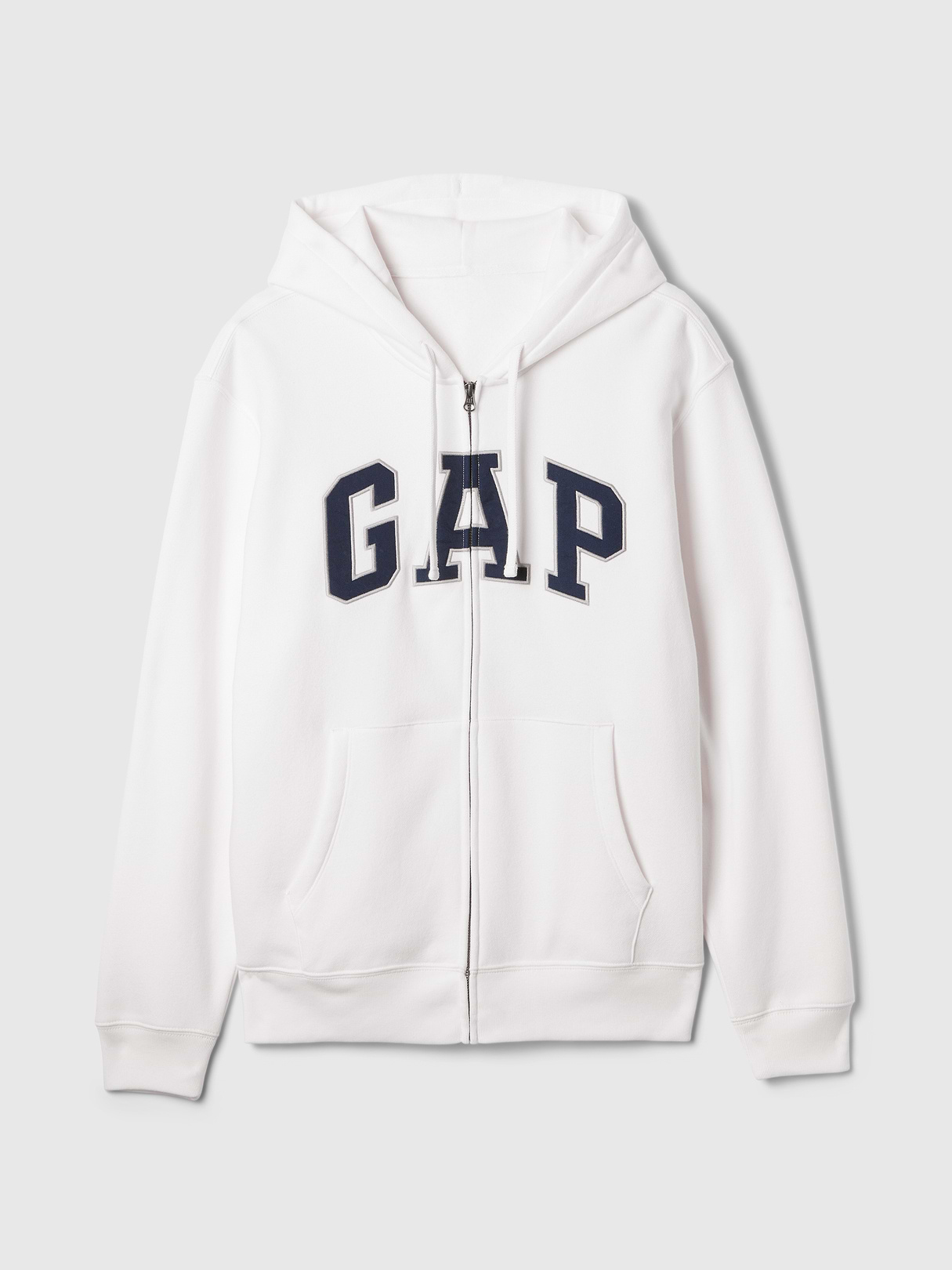 Adult VintageSoft Arch Logo Zip Hoodie - Off white
