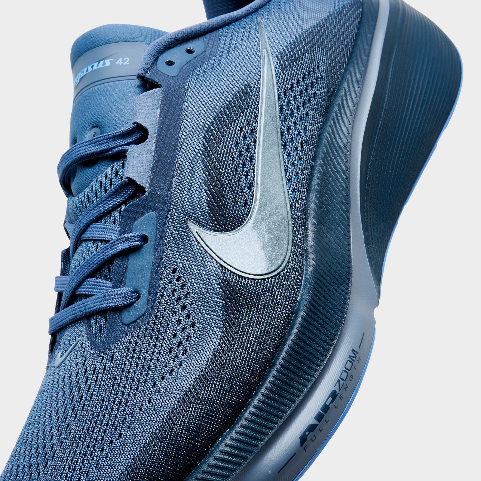Men's Nike Pegasus 42 Running Shoes - Diffused Blue/Cool Grey/Obsidian/Royal Pulse