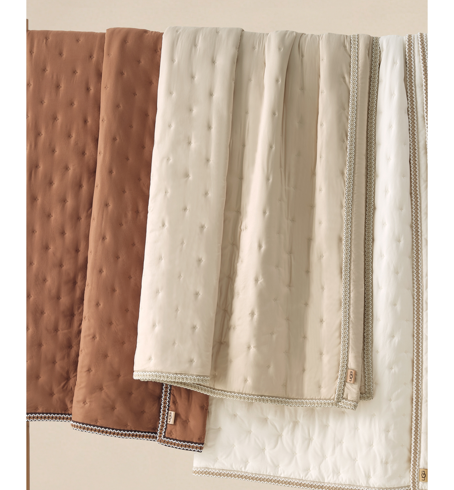 UGG® Devon UGG Braid Quilt Sets - Snow