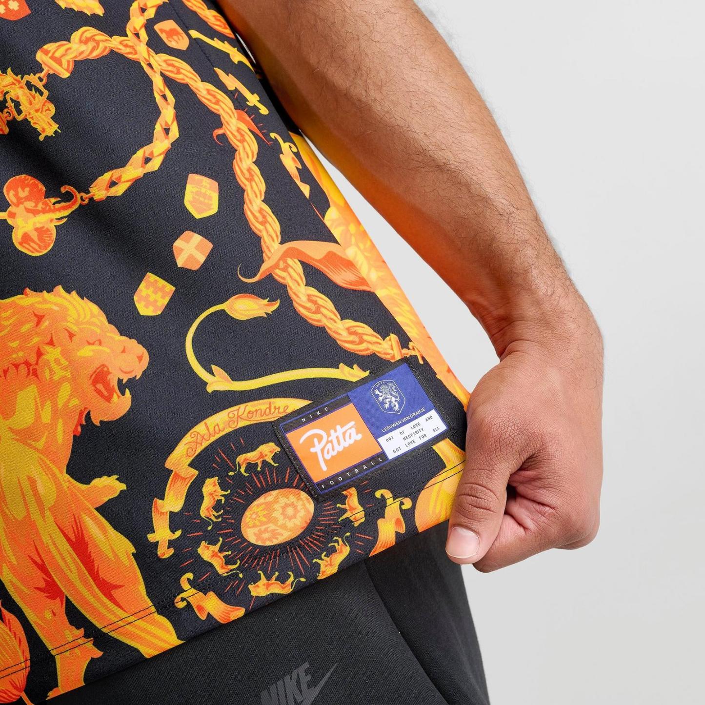 Men's Nike Netherlands x Patta Academy Pro Soccer Top - Hyper Crimson/Black