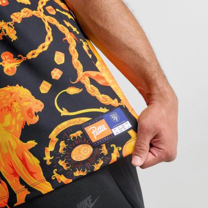 Men's Nike Netherlands x Patta Academy Pro Soccer Top - Hyper Crimson/Black