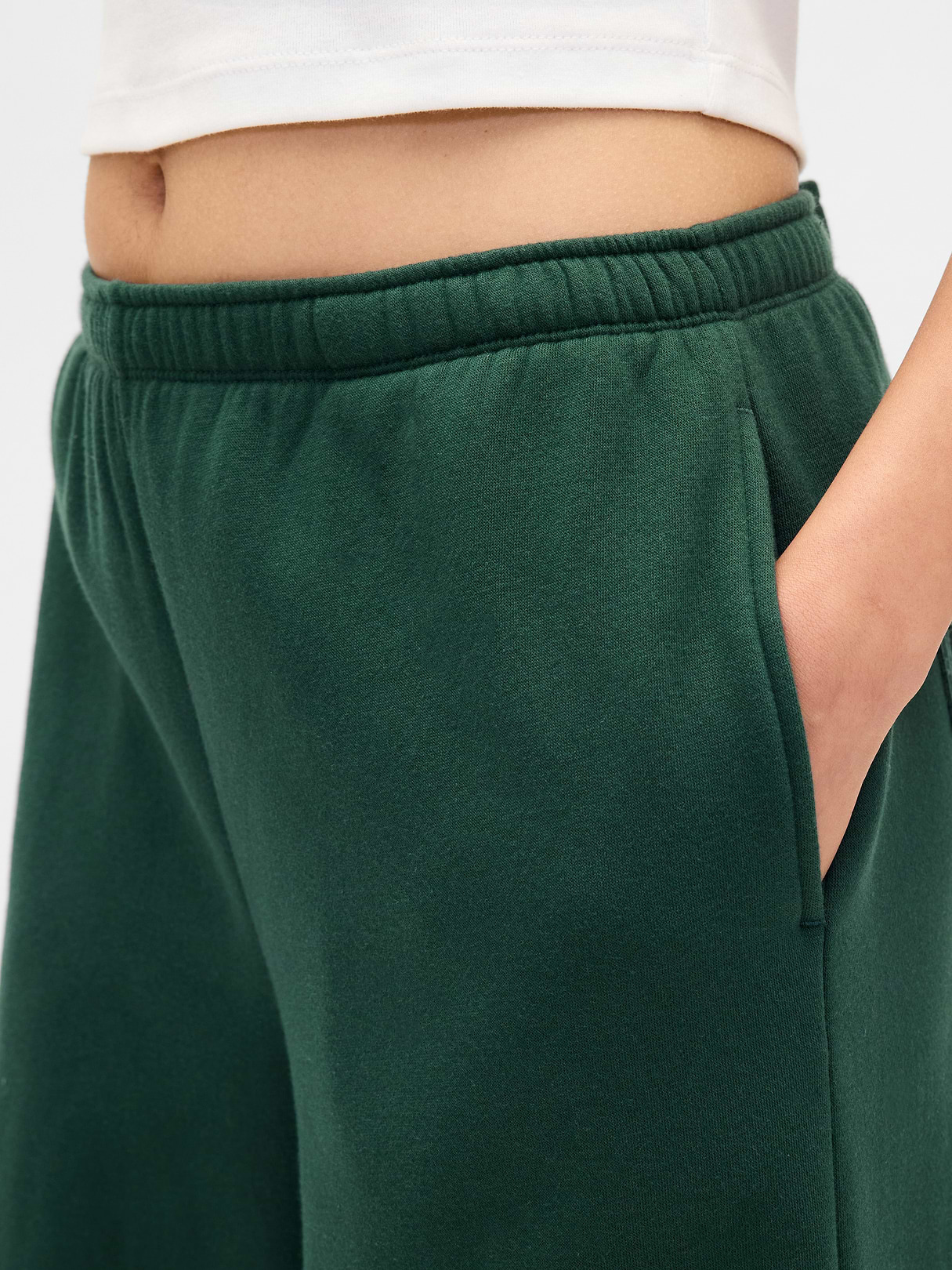 VintageSoft Baggy Sweatpants - Deep hunter green