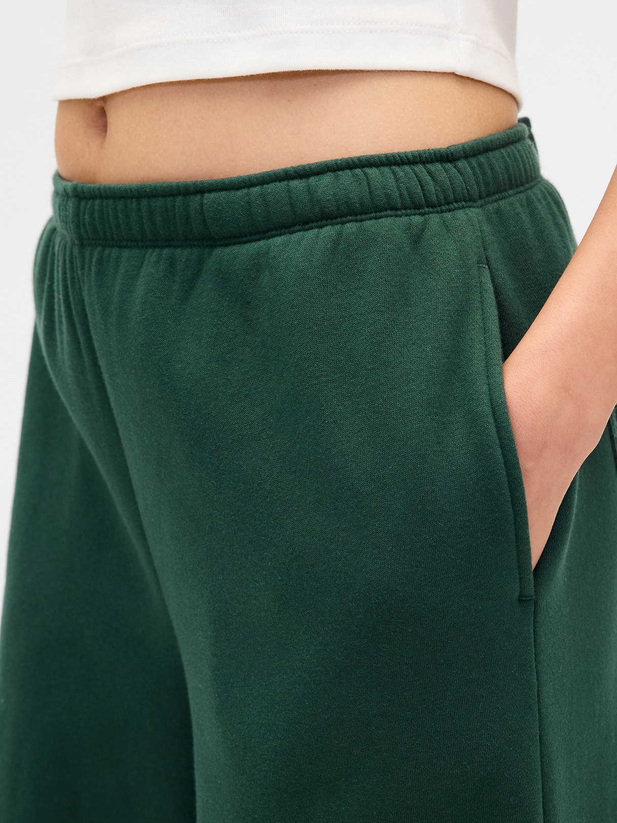 VintageSoft Baggy Sweatpants - Deep hunter green