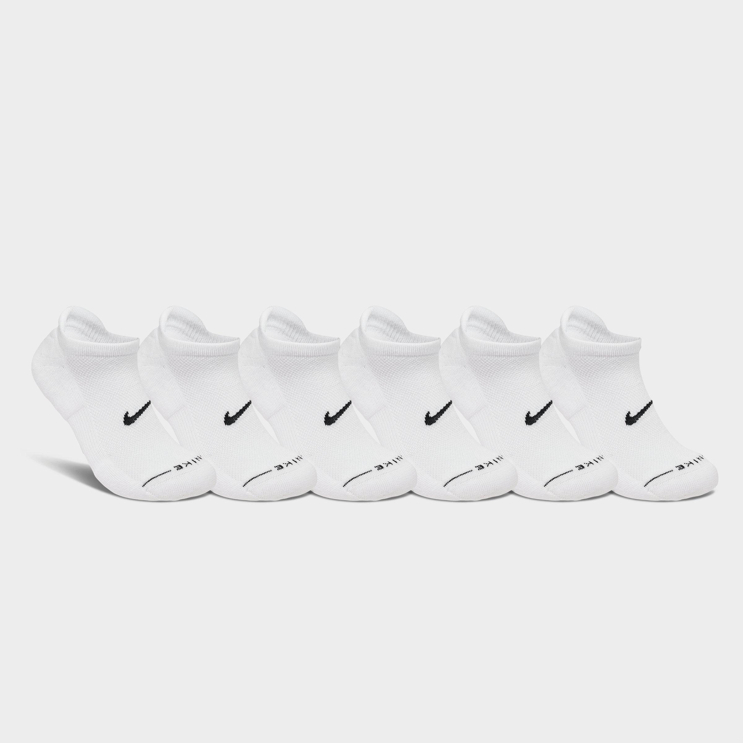 Nithtke Everyday Elevated No-Show Socks (6-Pack) - White/Black