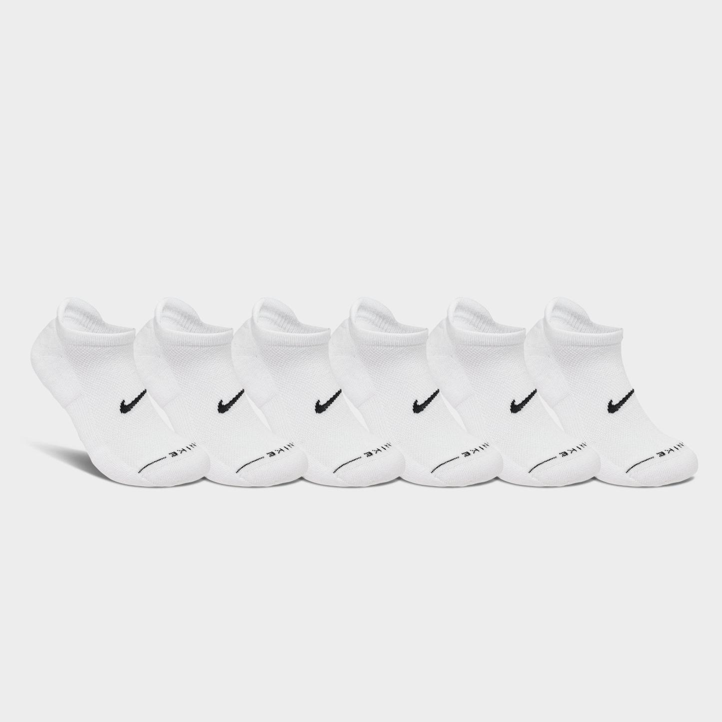 Nithtke Everyday Elevated No-Show Socks (6-Pack) - White/Black