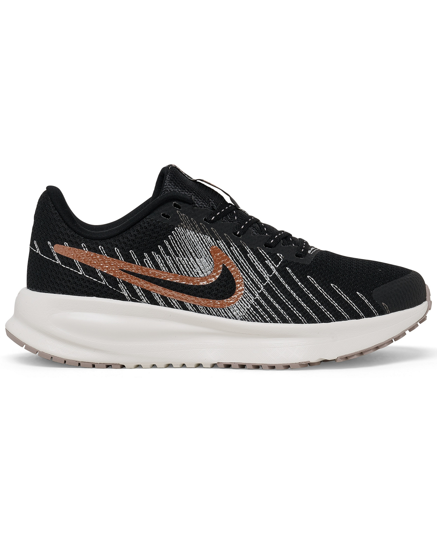 Nike Women's Run Defy Running Sneakers from Finish Line - Black, Rose Gold