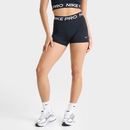 Women's Nike Pro Mid-Rise 3" Biker Shorts - Black