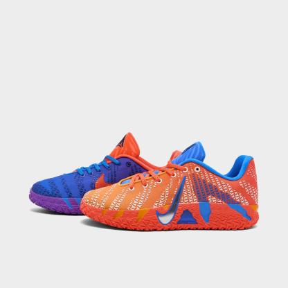 Big Kids' Nike Ja 3 Basketball Shoes - Blue Crystal/Turf Orange/Midnight Navy/Metallic Silver