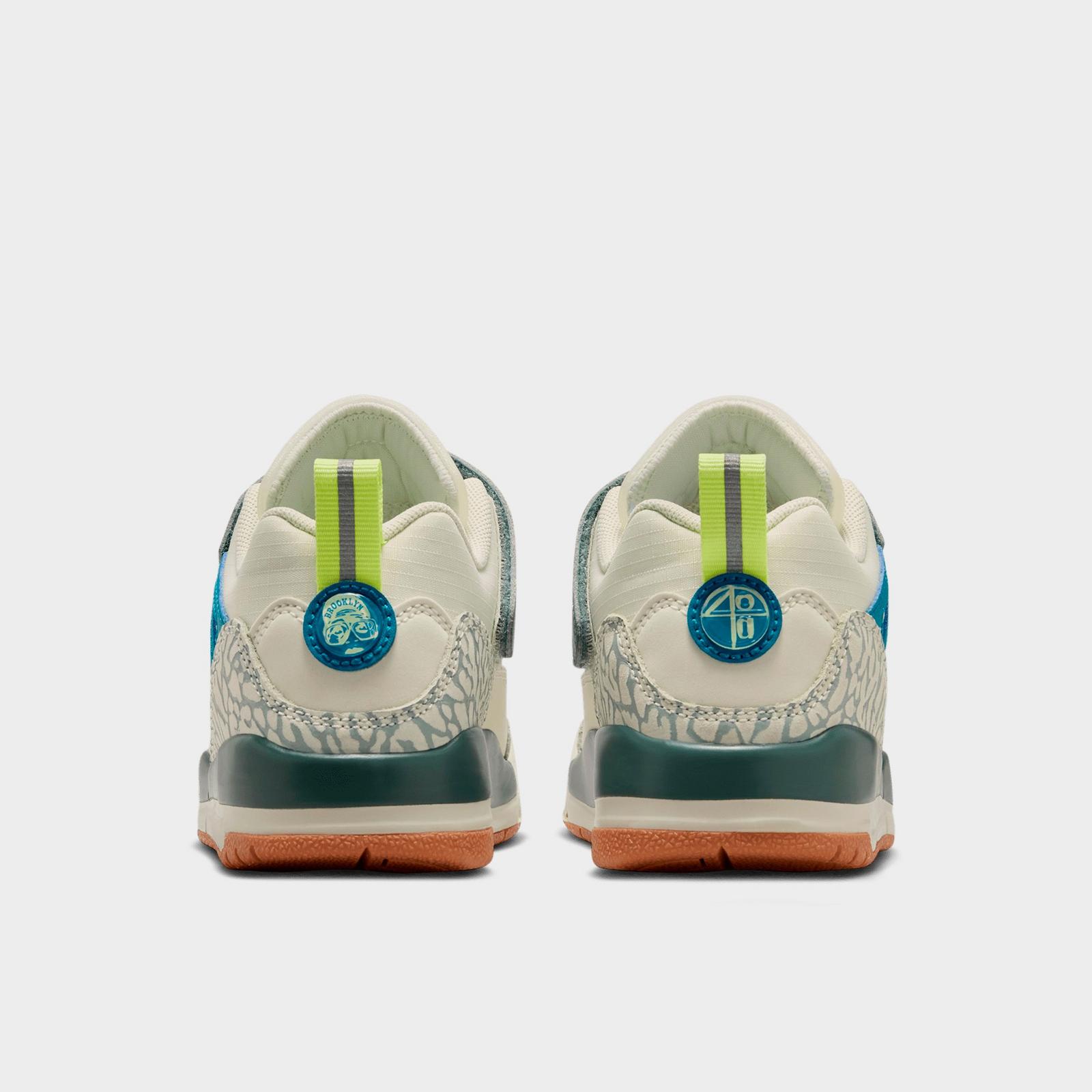 Little Kids' Jordan Spizike Low Casual Shoes - Sea Glass/Dusty Sage/Light Lemon Twist/Green Abyss - view 4
