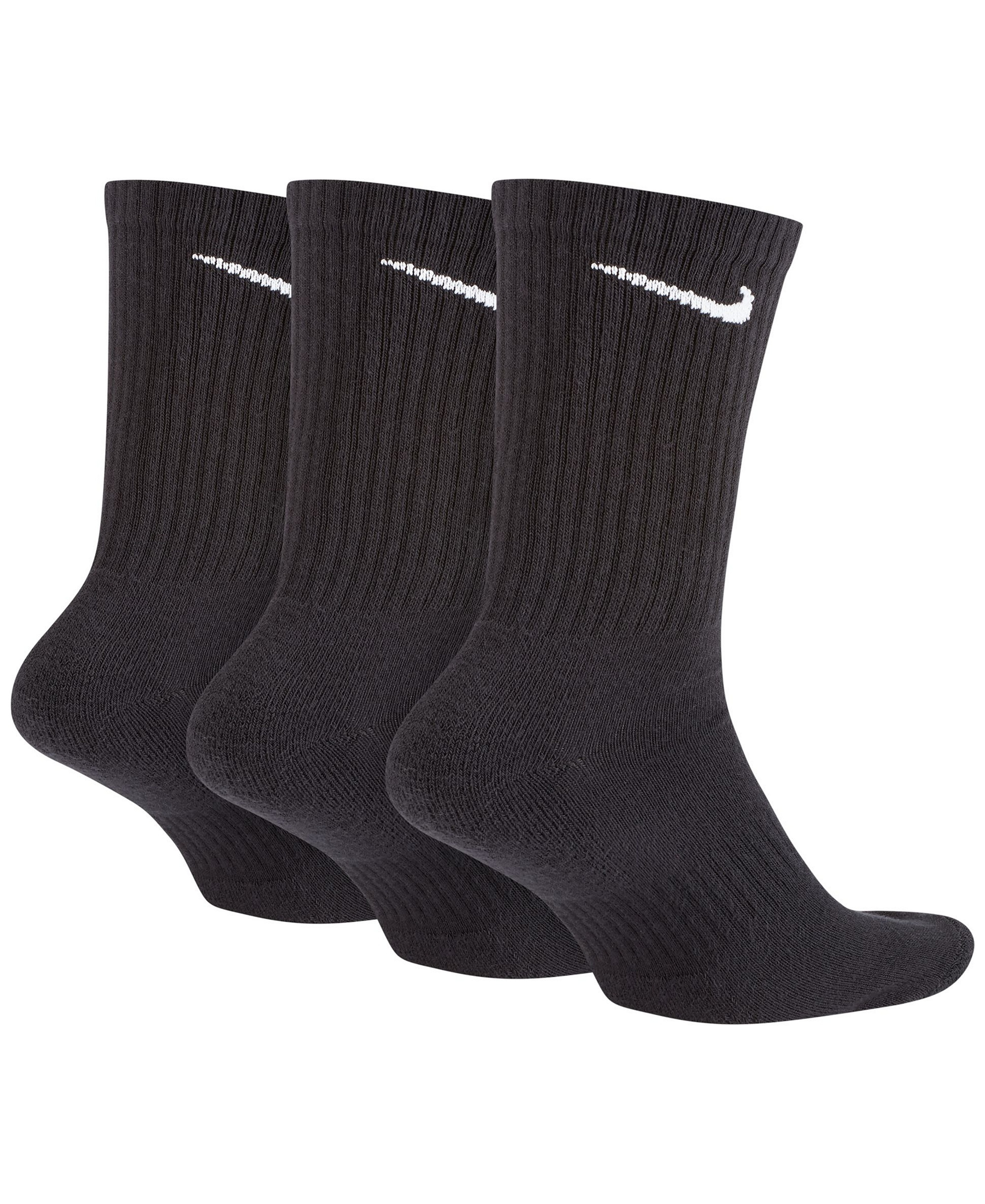 Nike Unisex Everyday Crew Socks, 3-Pack - Black/White