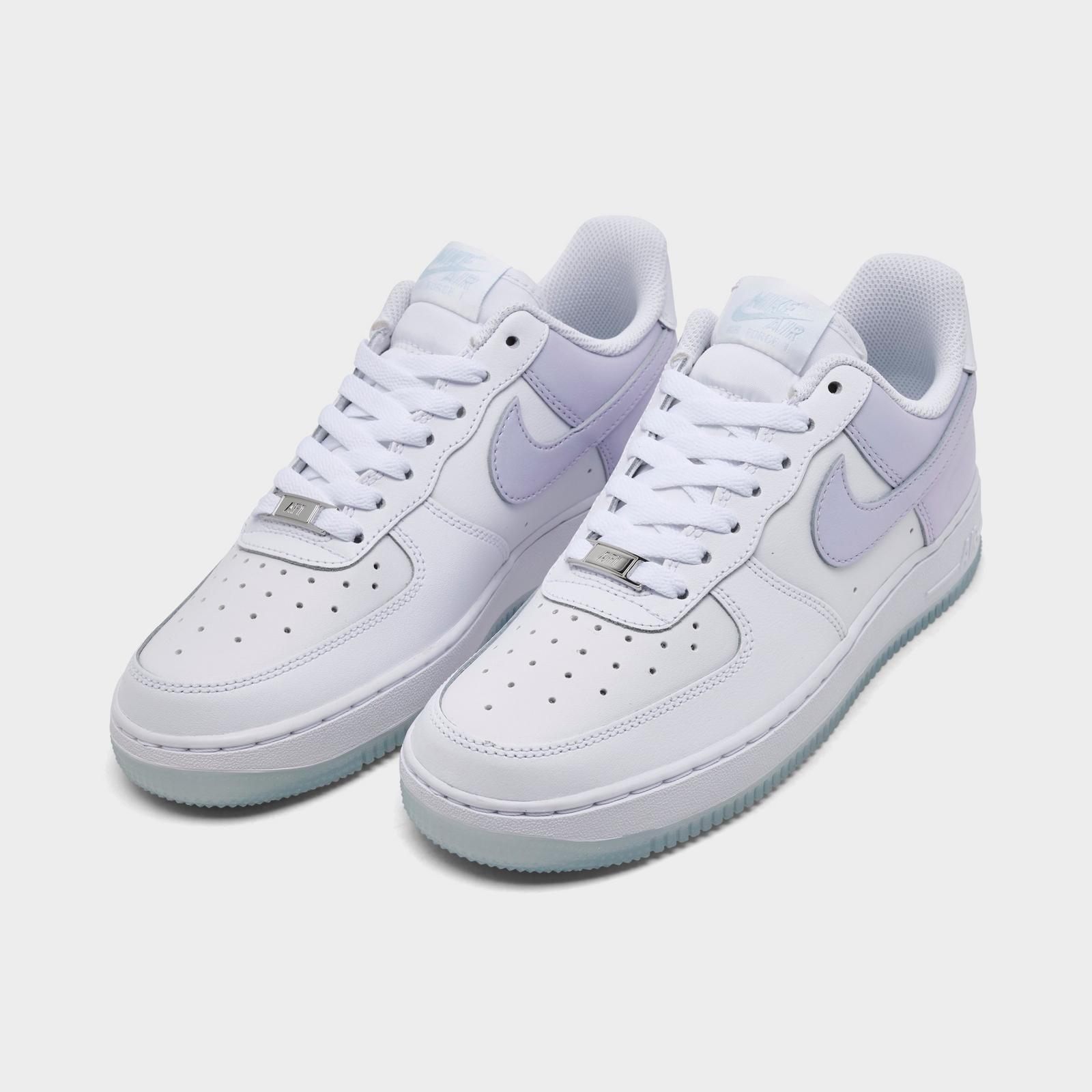 Women's Nike Air Force 1 '07 SE Casual Shoes - White/Pure Violet