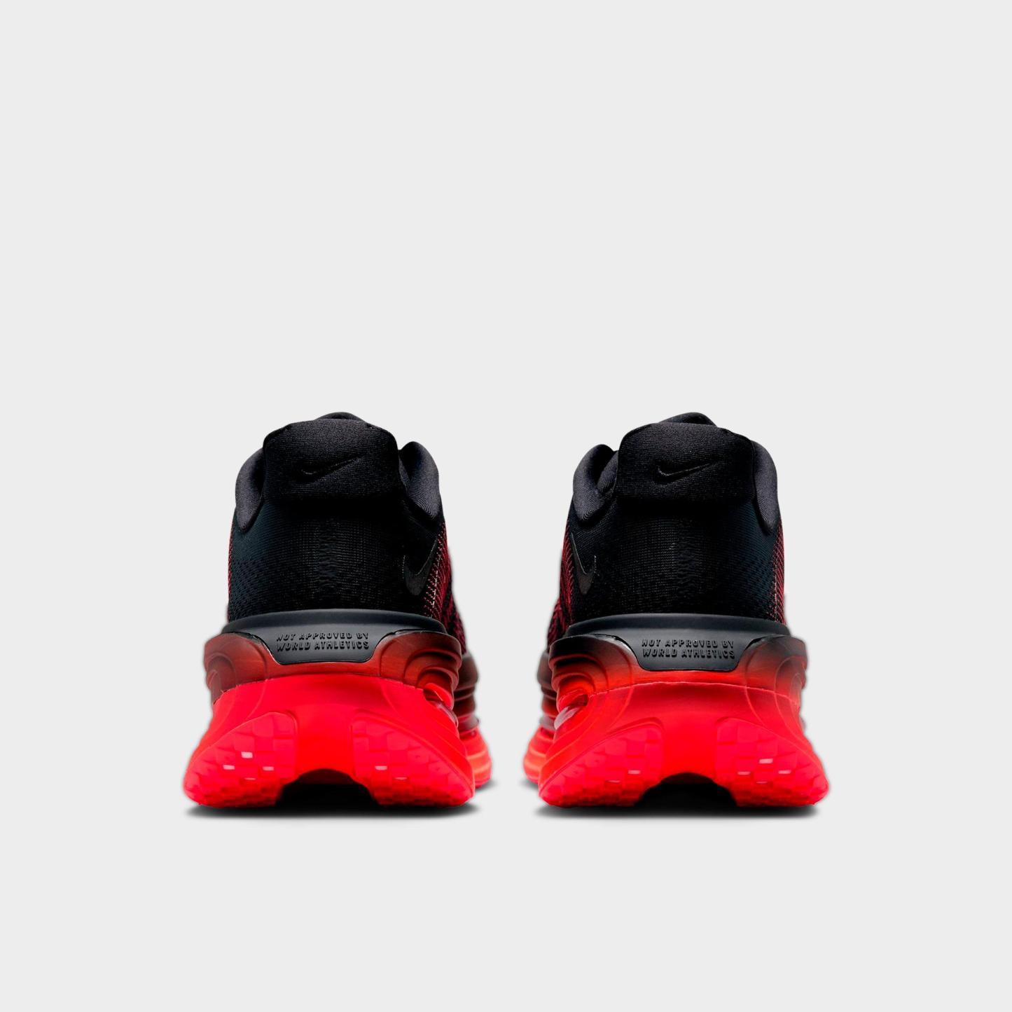 Men's Nithtke Vomero Premium Running Shoes - Black/Black/Bright Crimson - Back view