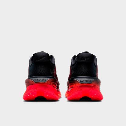 Men's Nithtke Vomero Premium Running Shoes - Black/Black/Bright Crimson - Back view
