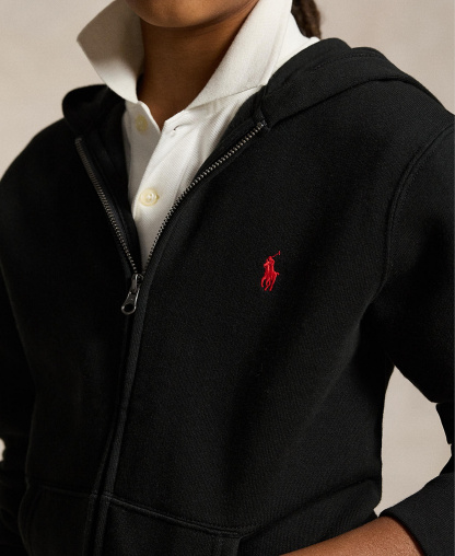 Polo Ralph Lauren 8-20 Boys' Cotton Fleece Zip Up Hoodie - Black