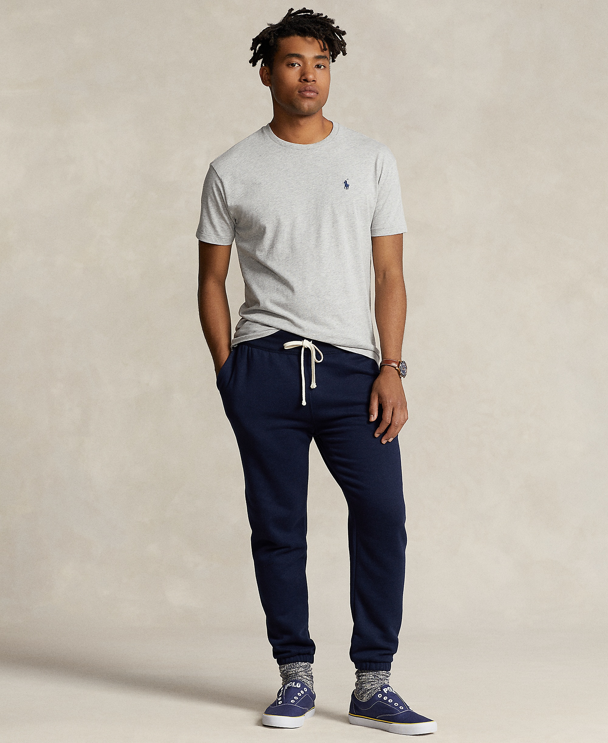 Polo Ralph Lauren Men's Embroidered Pony Classic-Fit T-Shirt - Taylor Heather