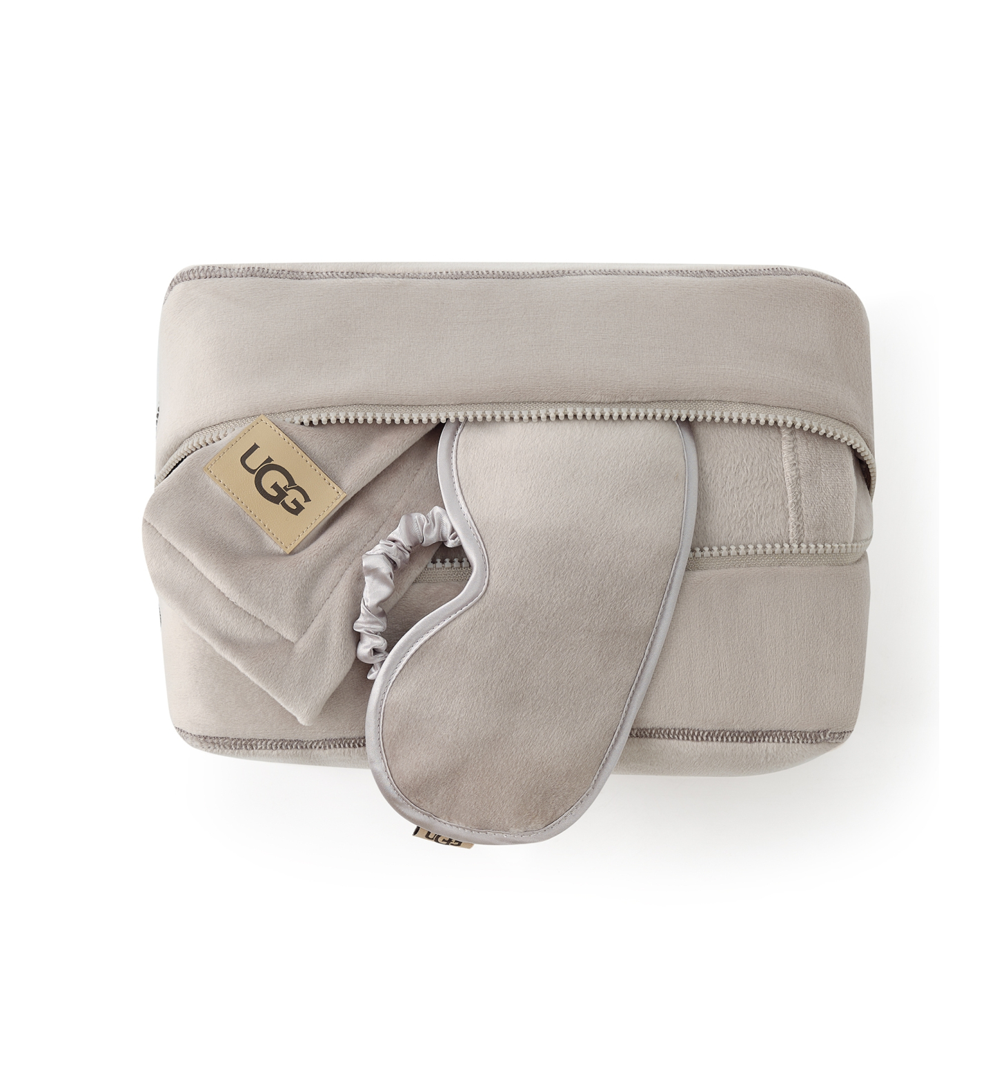 UGG® Raegan 3-Piece Throw, Eye Mask and Case Gift Set - Oyster