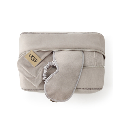 UGG® Raegan 3-Piece Throw, Eye Mask and Case Gift Set - Oyster