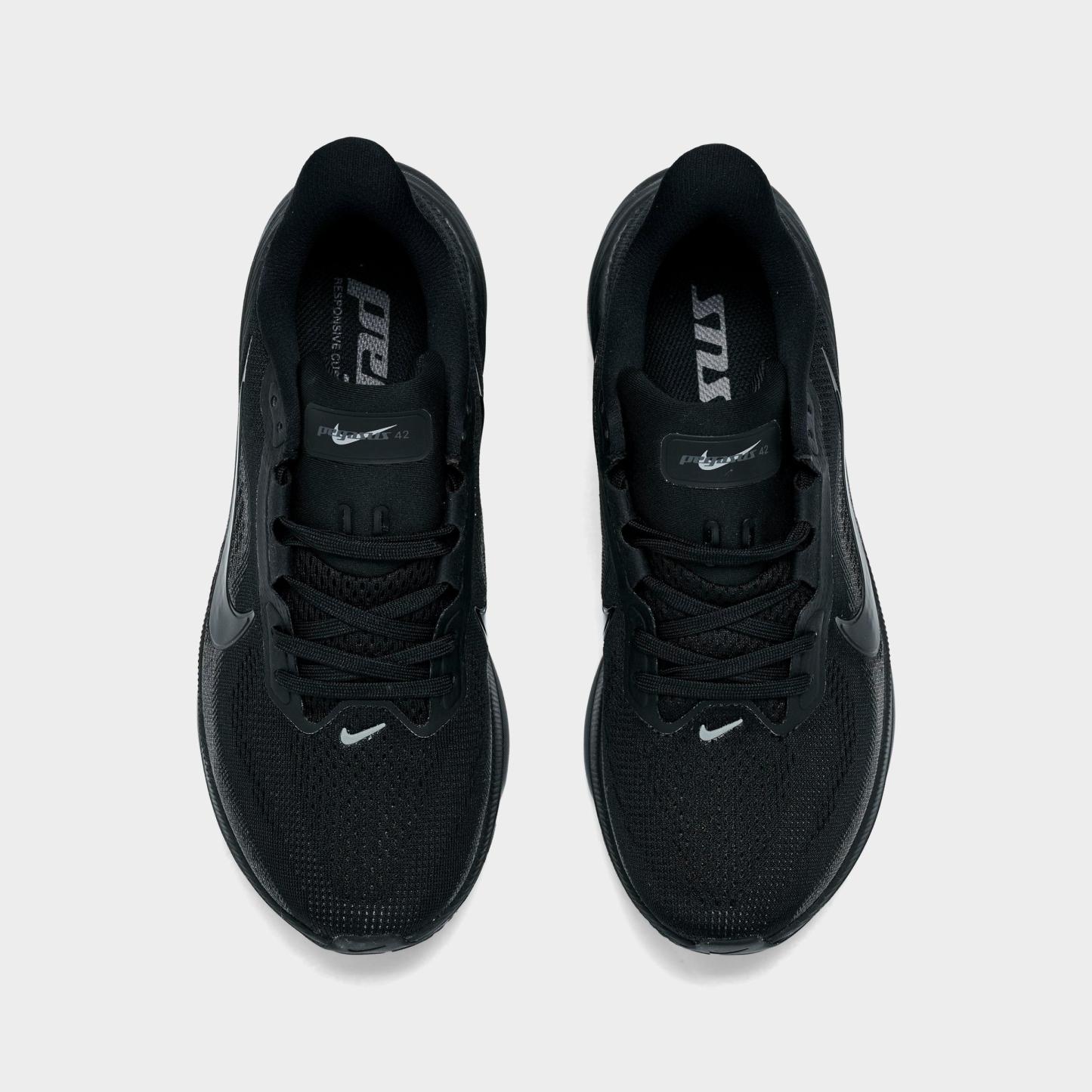 Women's Nithtke Pegasus 42 Running Shoes - Part 1 - Black/Anthracite/Black - Top view