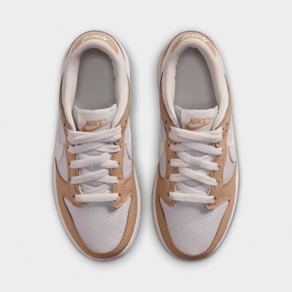 Little Kids' Nithtke Dunk Low Casual Shoes - Part 1 - Linen/Platinum Tint/Sail - Top view