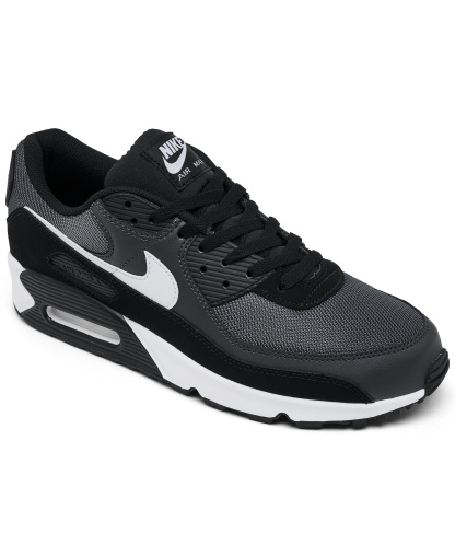 Nike Men's Air Max 90 Casual Sneakers from Finish Line - Gray, Black, White
