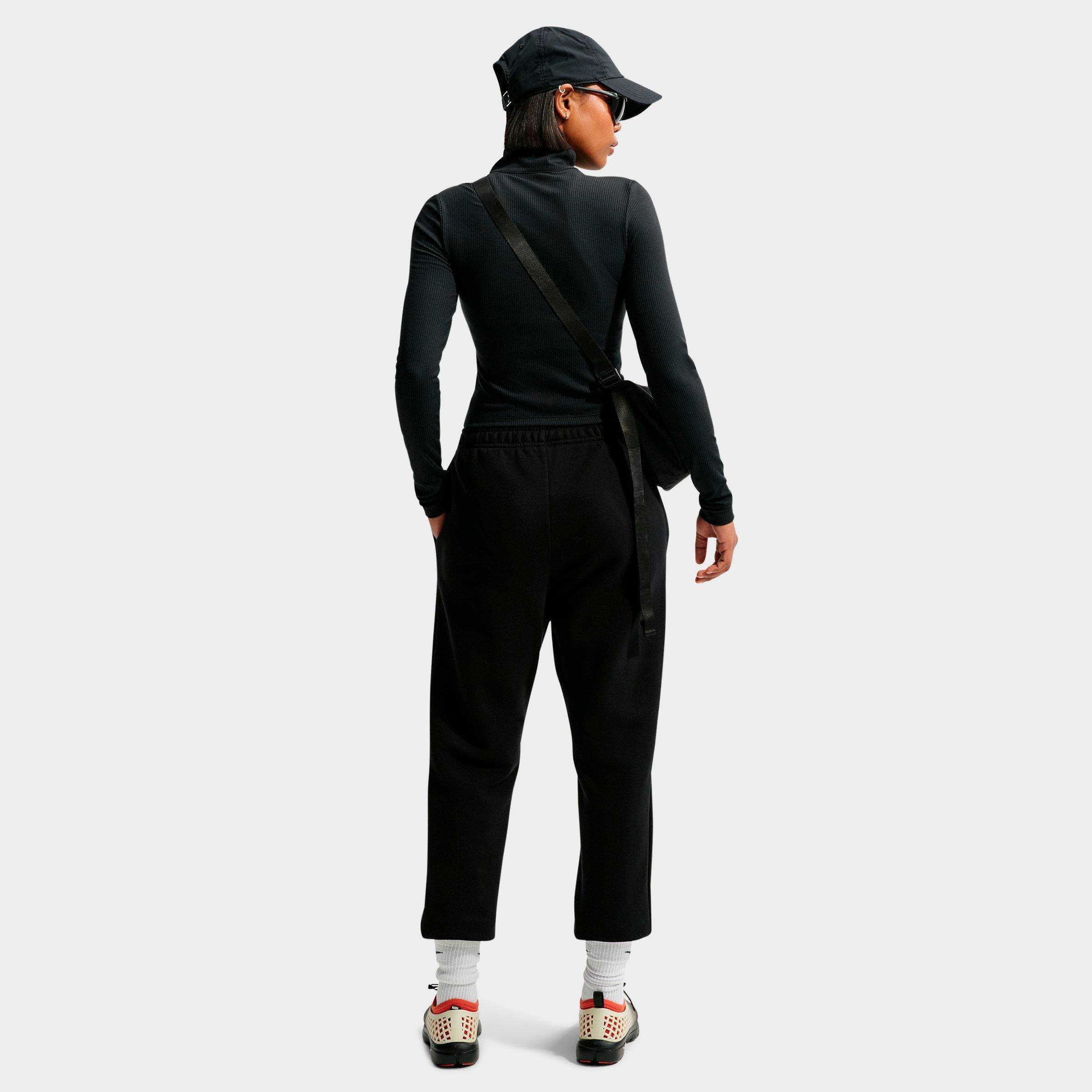 Women's Nithtke Studio Fleece Medium-Weight Mid-Rise Jogger Pants - Total Black/Sail
