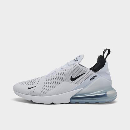 Men's Nithtke Air Max 270 Casual Shoes - Part 1 - White/Black/White - Left shoe facing left. Outside of the shoe.