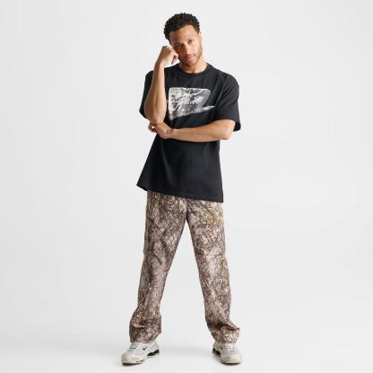 Men's Nithtke Sportswear Swoosh Stone T-Shirt - Black