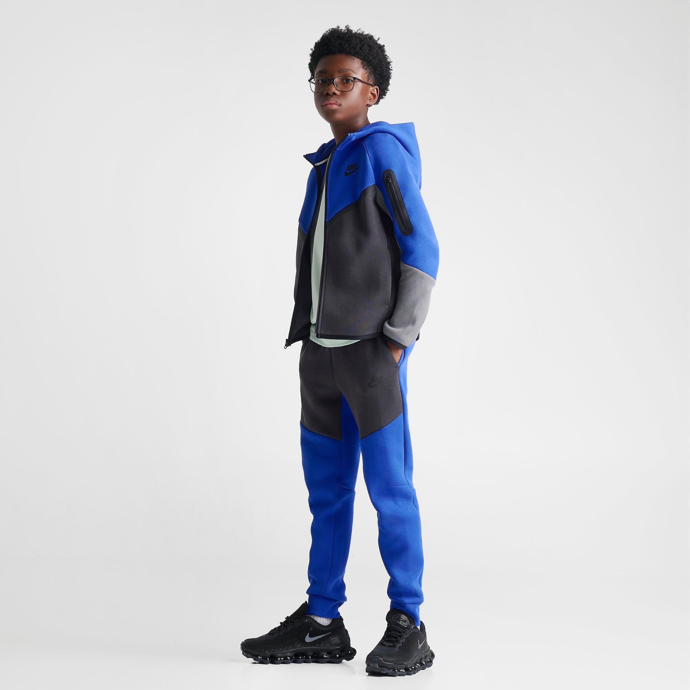 Big Kids' Nithtke Sportswear Tech Fleece Reflective Jogger Pants - Game Royal/Anthracite/Black/Black