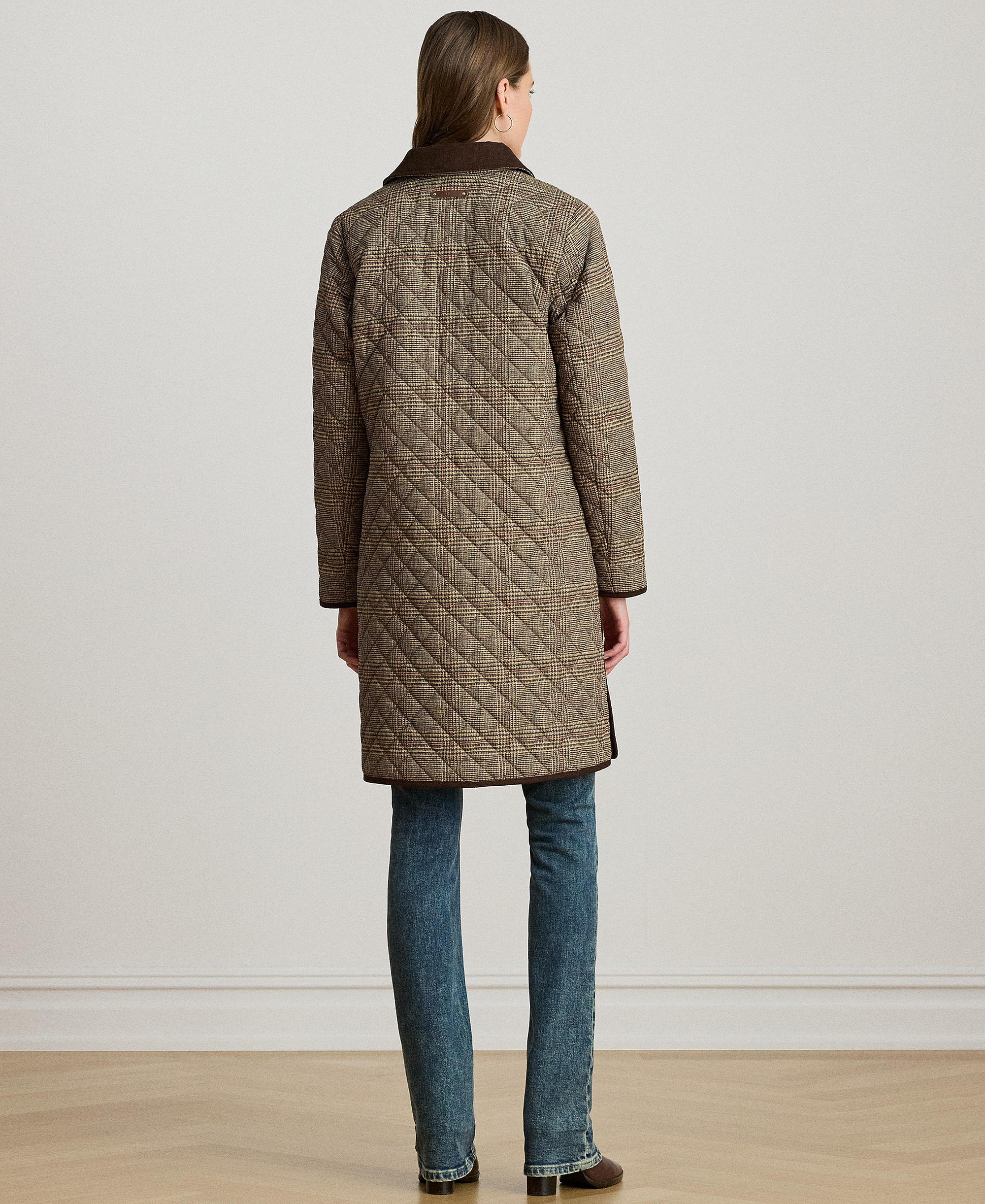 Lauren Ralph Lauren Women's Diamond-Quilted Coat, Created for Macy's - Heritage Plaid