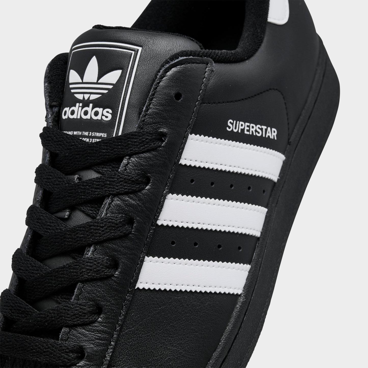 Men's adidas Originals Superstar II Casual Shoes - Part 2 - Black/White/Black - Detail shot