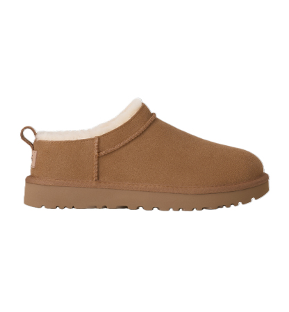 UGG® Kids' Classic Micro Slip-On Booties - Chestnut