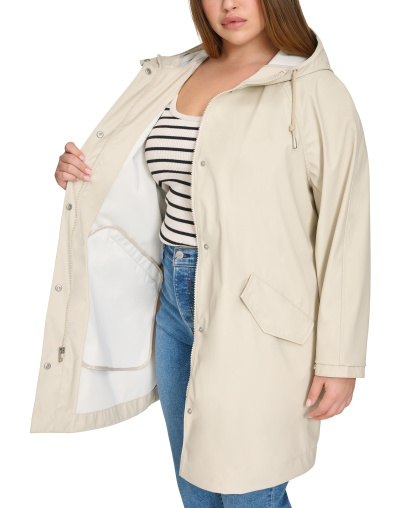 Levi's Women's Raglan Sleeve Rain Collar Jacket - Oatmeal