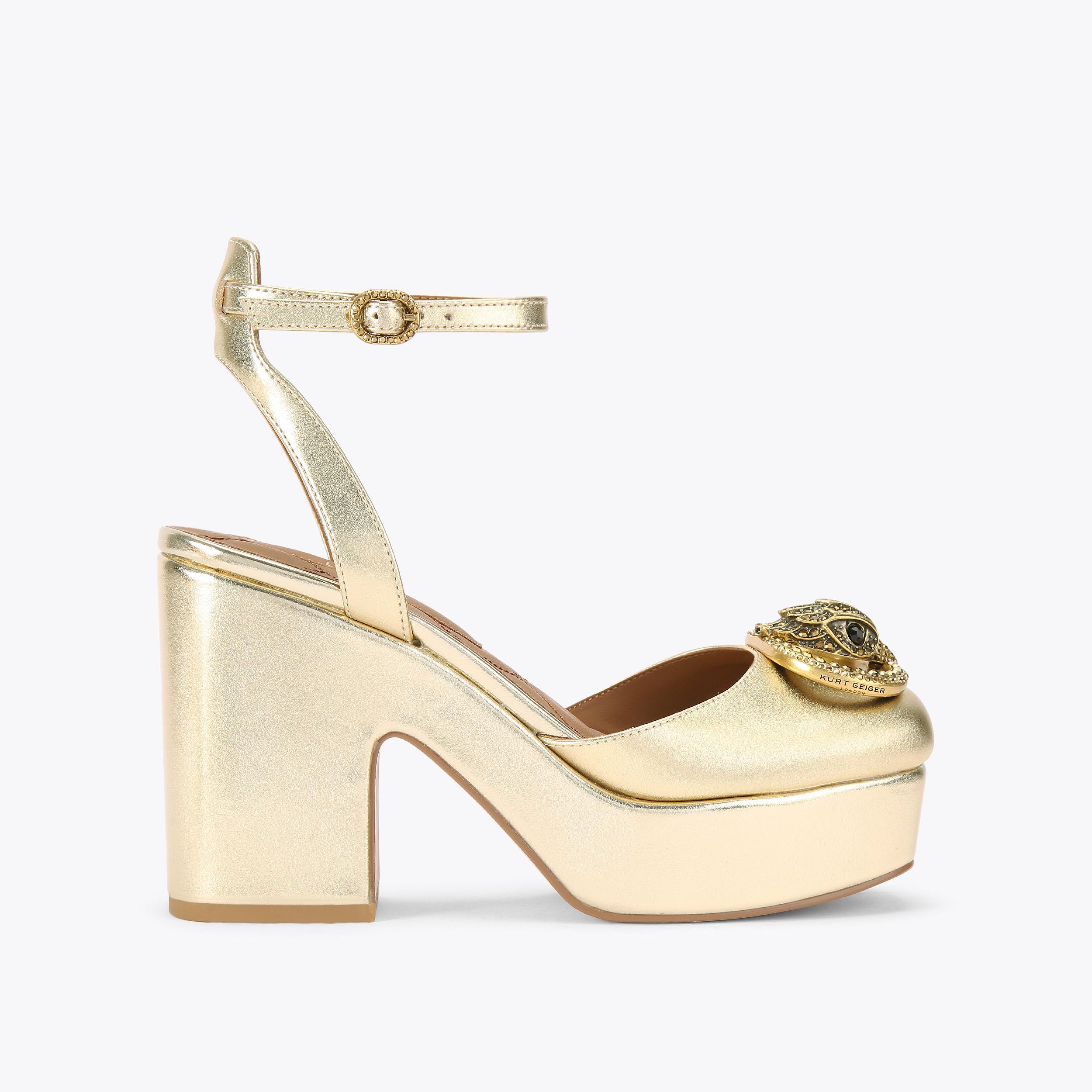 Kurt Geiger London Chelsea Closed Platform Heel - Metallics