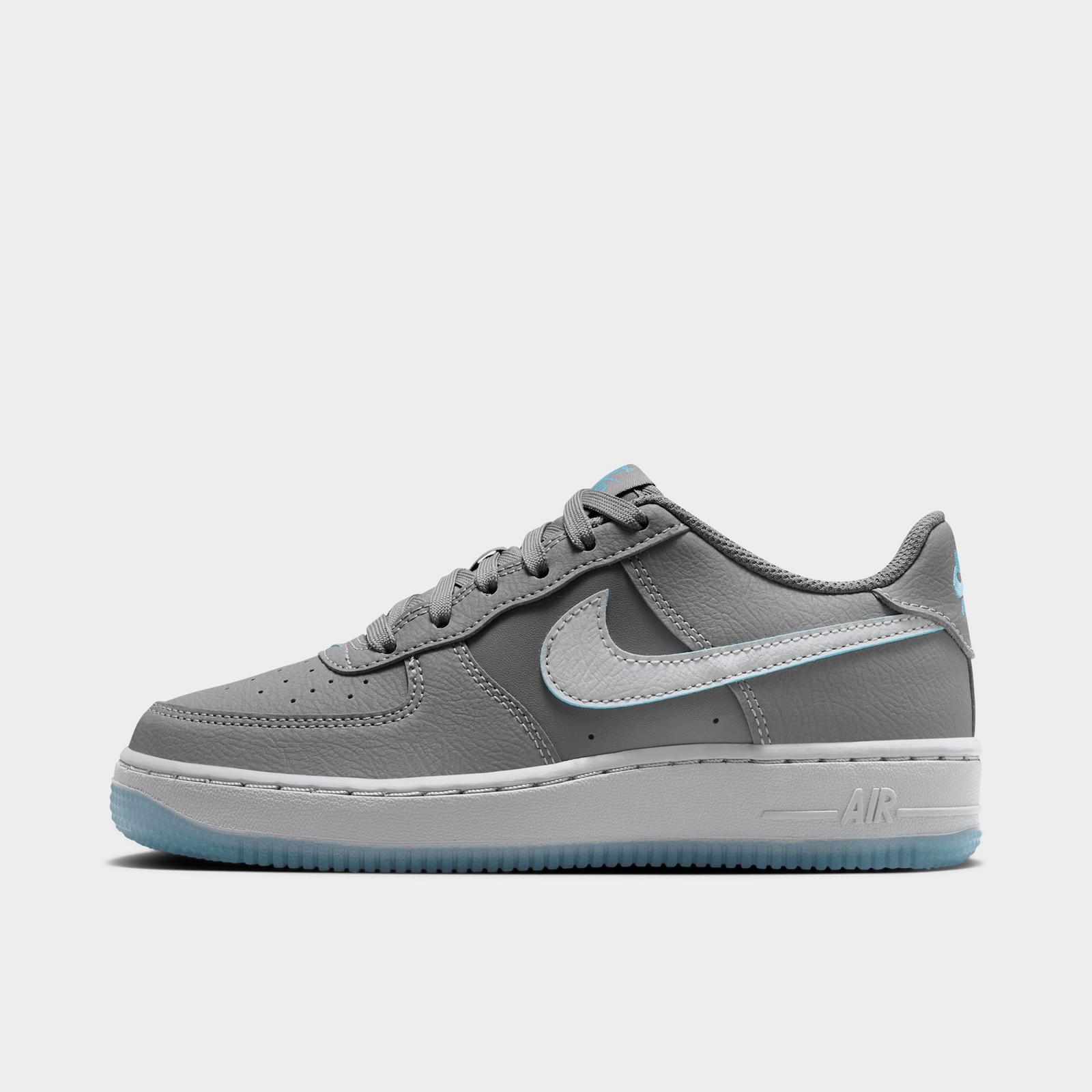 Big Kids' Nike Air Force 1 Low Casual Shoes - Pencil Point/Work Blue/Wolf Grey