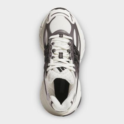 Big Kids' adidas Adistar XLG 2.0 Casual Shoes - Grey Strata/Core Black/Off White - Top view
