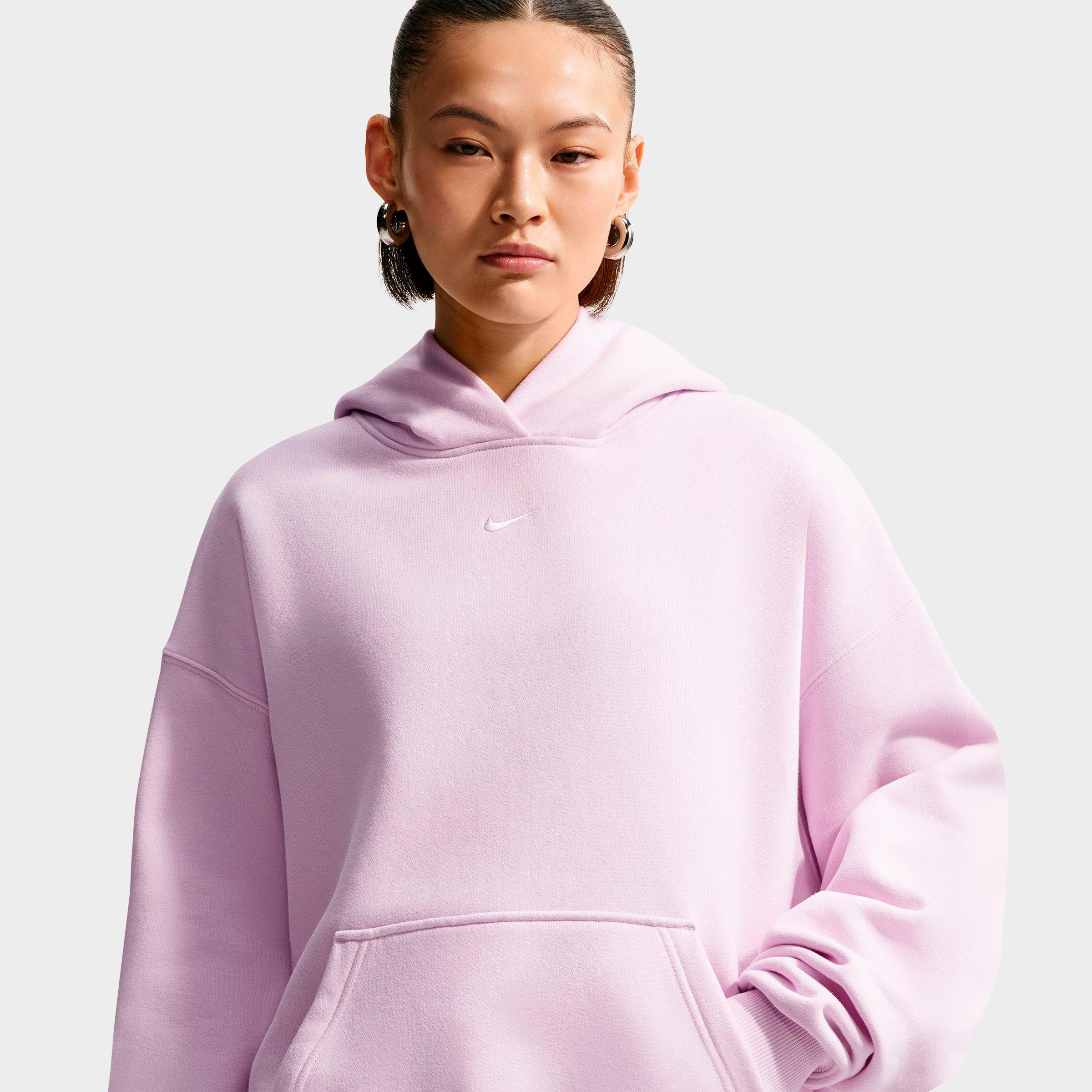 Women's Nithtke Studio Fleece Medium-Weight Camo Oversized Pullover Hoodie - Bleached Lilac/Sail