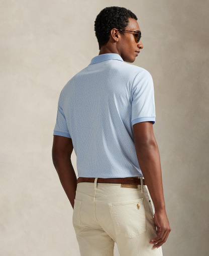 Polo Ralph Lauren Men's Short-Sleeve Classic-Fit Polo Shirt - Mini Mallets/Office Blue