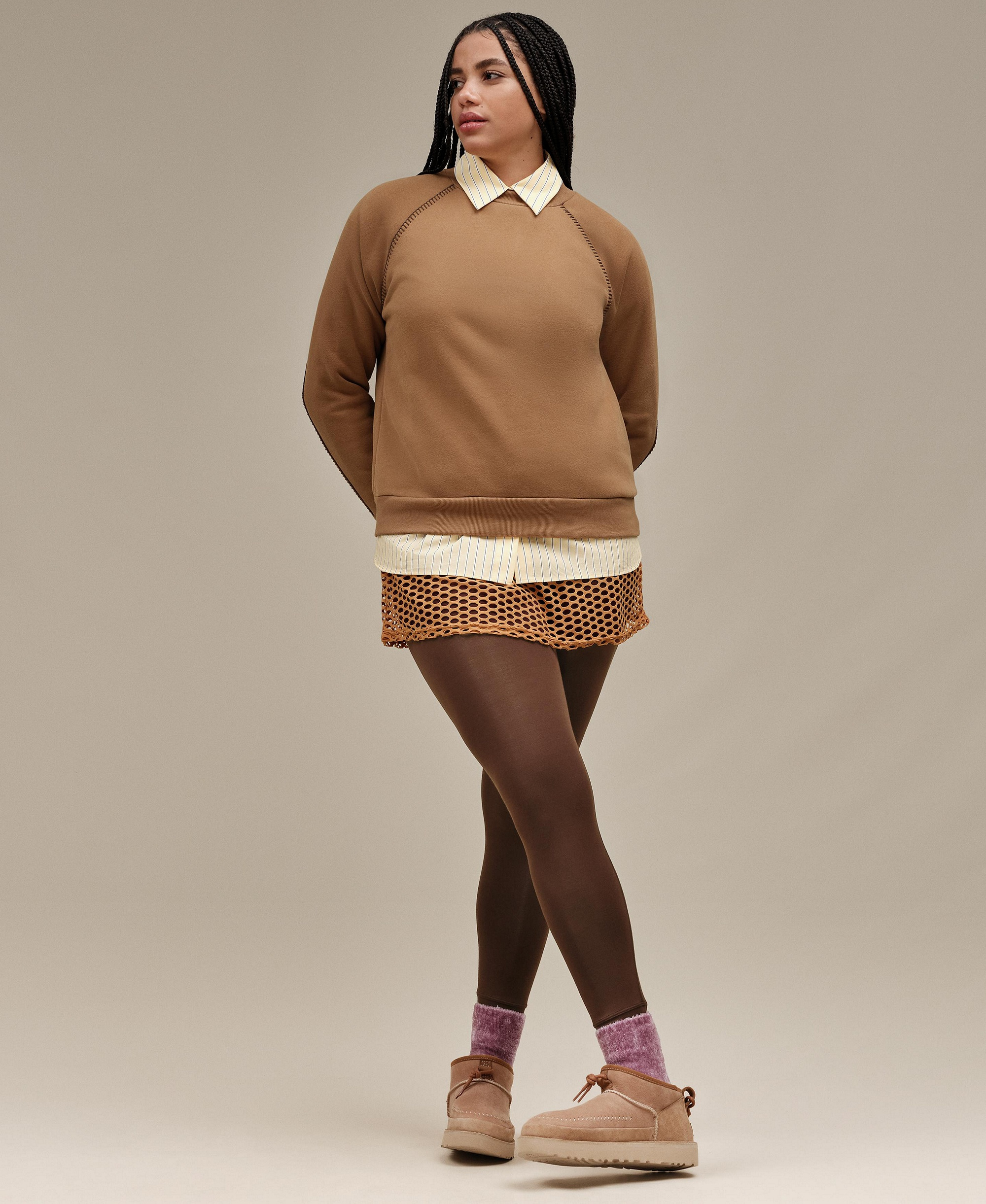 UGG Women's Classic Sweatshirt - Chestnut.