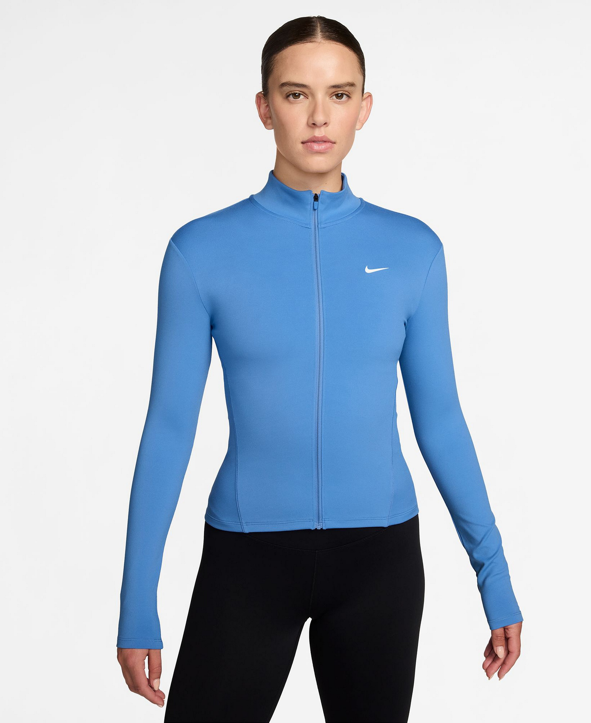 Nike Women's Fitted Full-Zip Jacket - University Blue/white