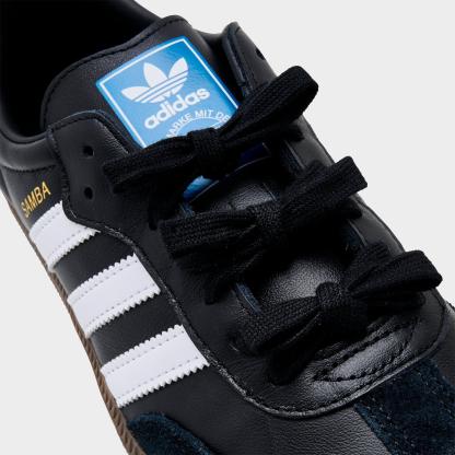 Women's adidas Originals Samba OG Casual Shoes - Part 6 - Black/White/Clear Granite - Detail shot