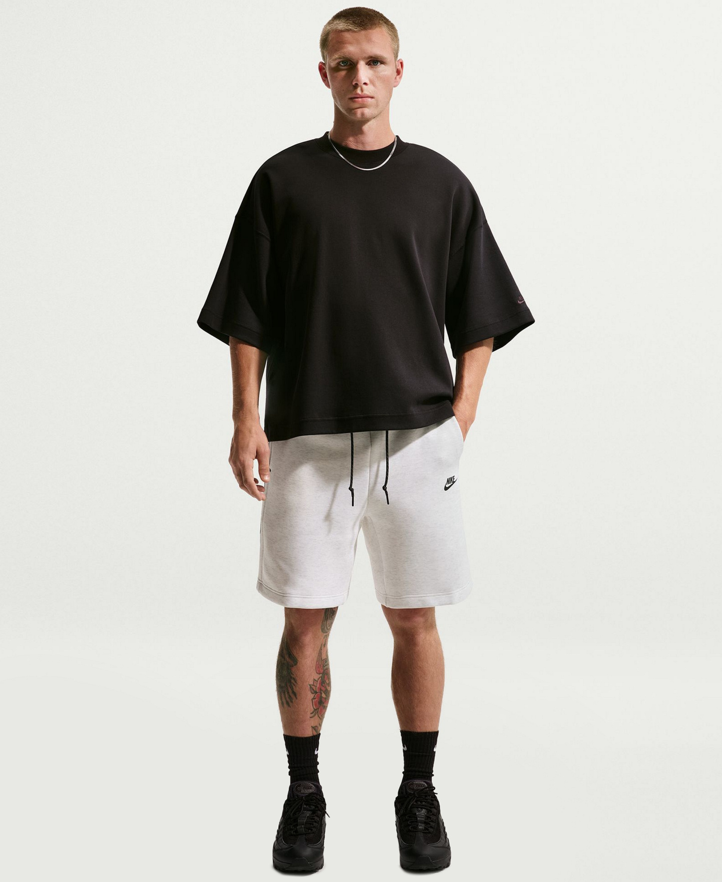 Nike Men's Tech Fleece Standard-Fit Shorts - Birch Heather Gray