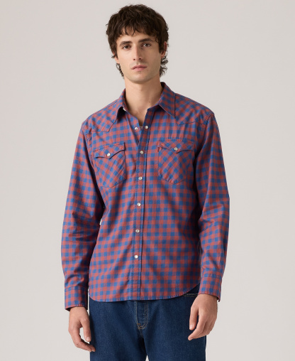 Levi's Men's Classic-Fit Western Shirt - Sunshine Blue