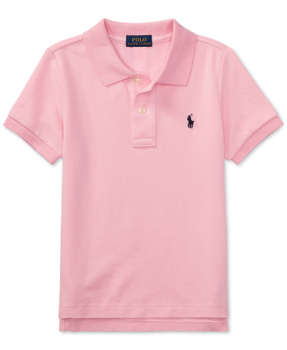 Polo Ralph Lauren Boys' 2T-7 Cotton Mesh Polo Shirt - Carmel Pink
