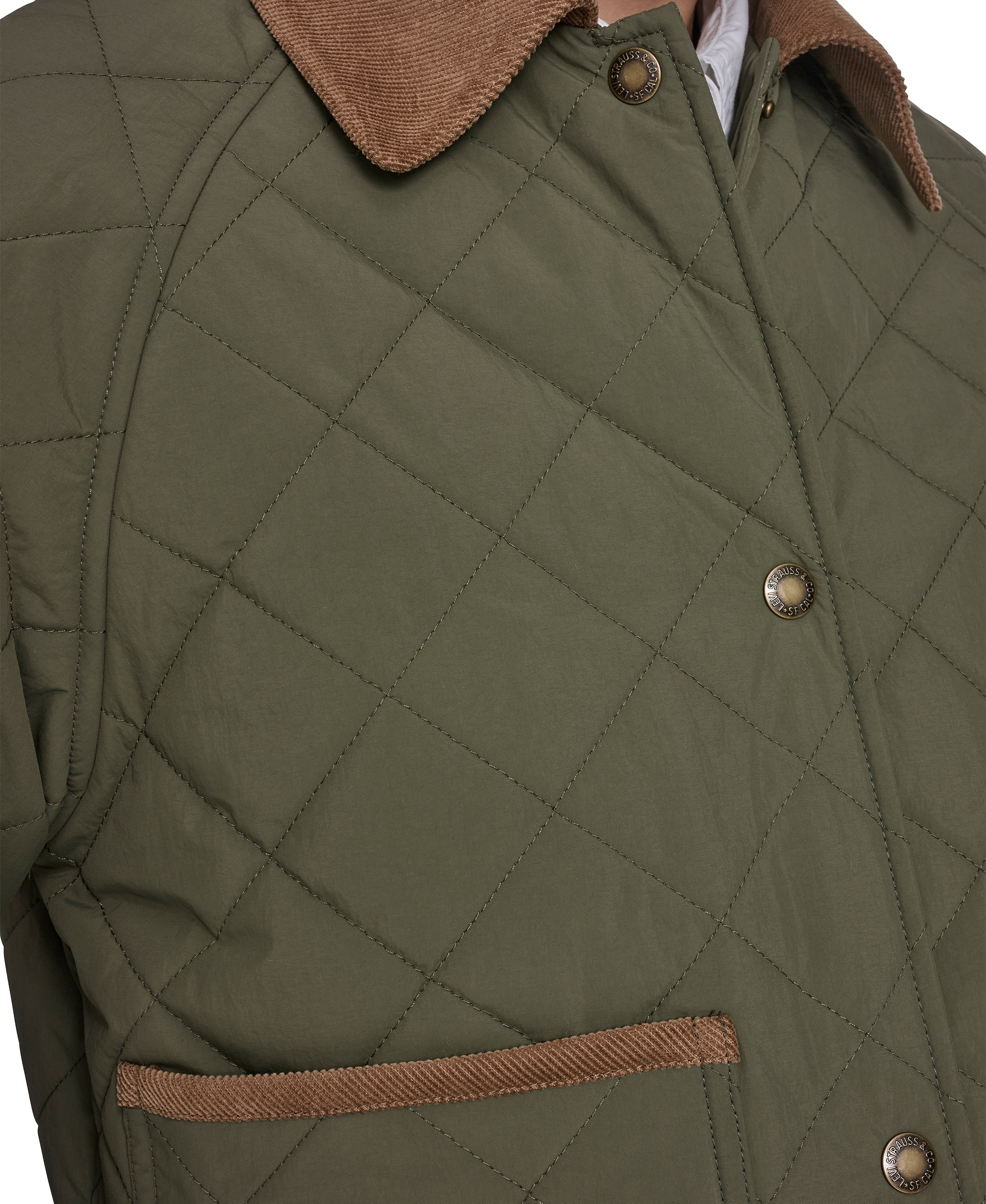 Levi's Women's Diamond Quilted Jacket - Olive