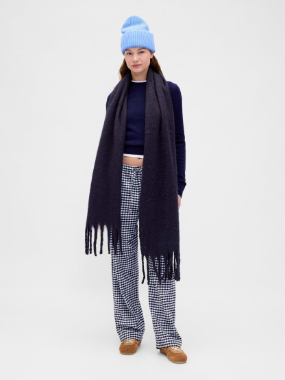 Adult Softest Flannel PJ Pants - Navy blue gingham