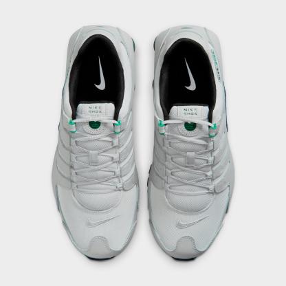 Men's Nithtke Shox NZ Casual Shoes - Grey Fog/Stadium Green/Fir/Black - Top view