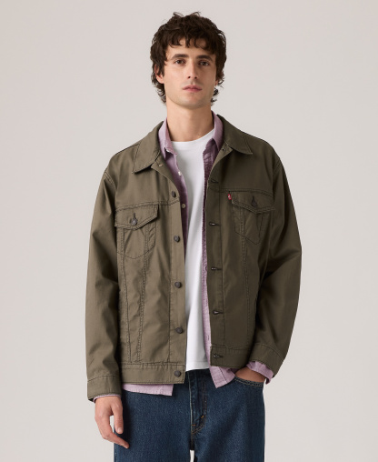 Levi's Men's Relaxed-Fit Trucker Jacket - Maitake Brown
