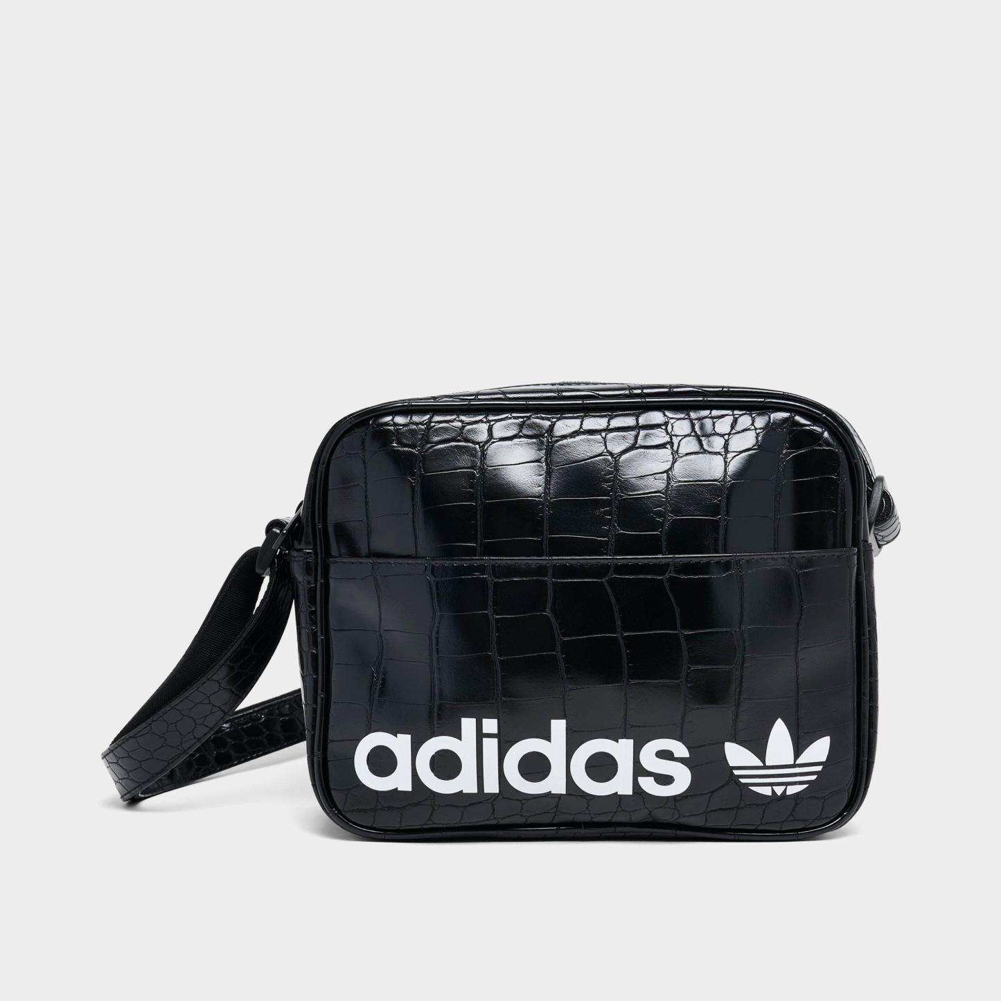adidas Originals Airliner Crossbody Bag - Black Croc